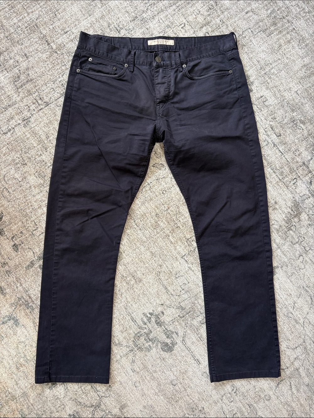 Burberry Men's Navy Slim Straight Jeans